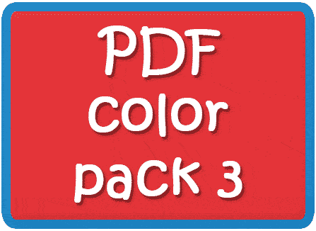 Printable flash card colletion for colors and their names with colorful  pictures for preschool / kindergarten kids