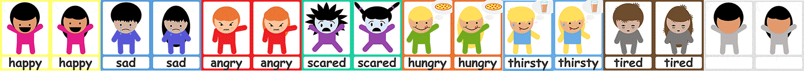 feelings flashcards and poster small banner 1