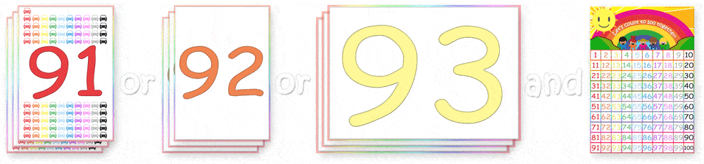 Number Flashcards 1-50 Printable