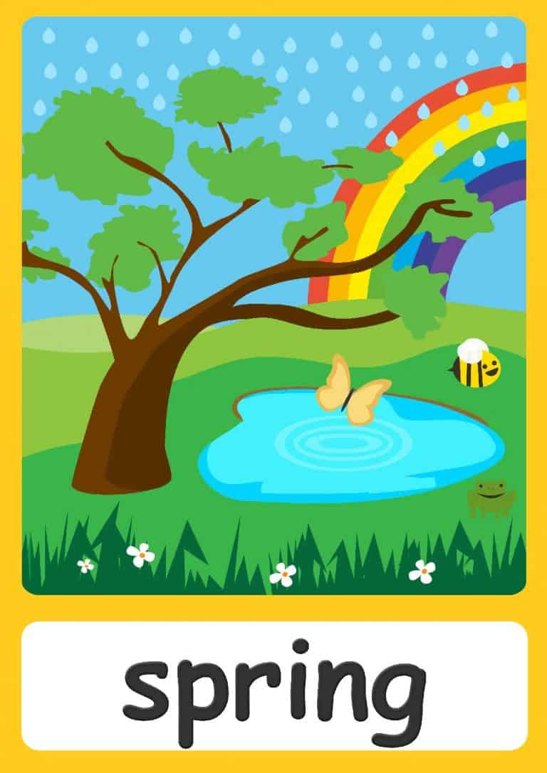 Seasons Flashcards Teach Seasons FREE Flashcards Posters 