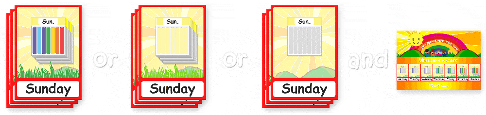 Days of the Week Flashcards English/Portuguese - Days of the Week