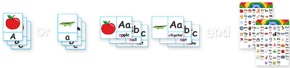 Alphabet Flashcards - Teach A-Z - Free Printable Phonics Chart!