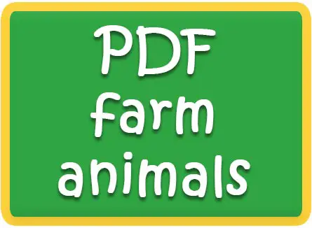 Farm Animal flashcards + FREE Farm background
