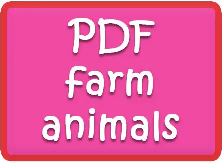 Farm Animal flashcards + FREE Farm background