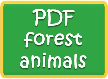 Forest Animal flashcards + FREE Forest background