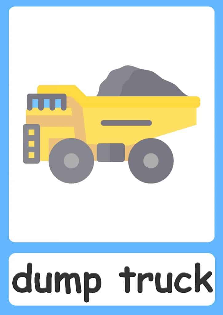 Transport flashcards for kids!