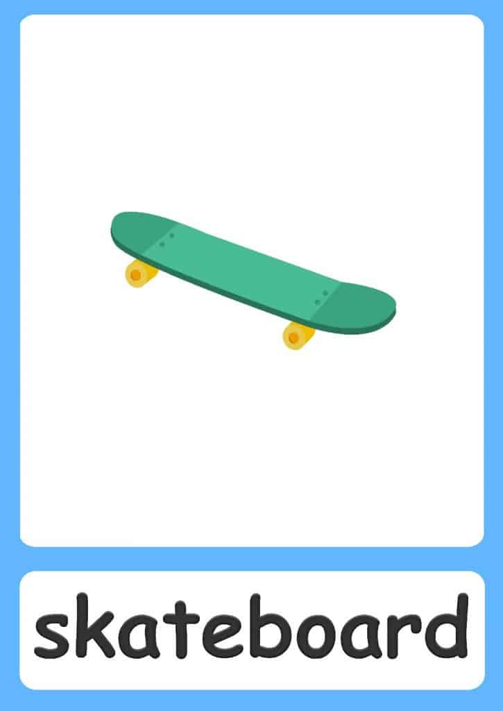 Transport flashcards for kids!