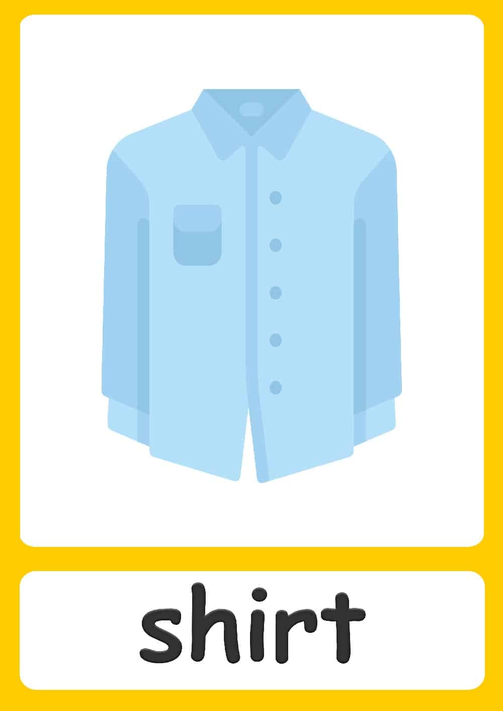 60 clothing flashcards for kids! 60 items of clothing to learn with ...