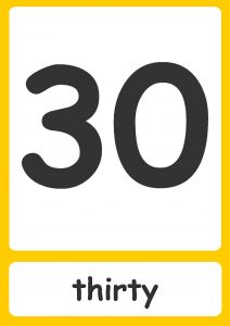 Number Words Flashcards