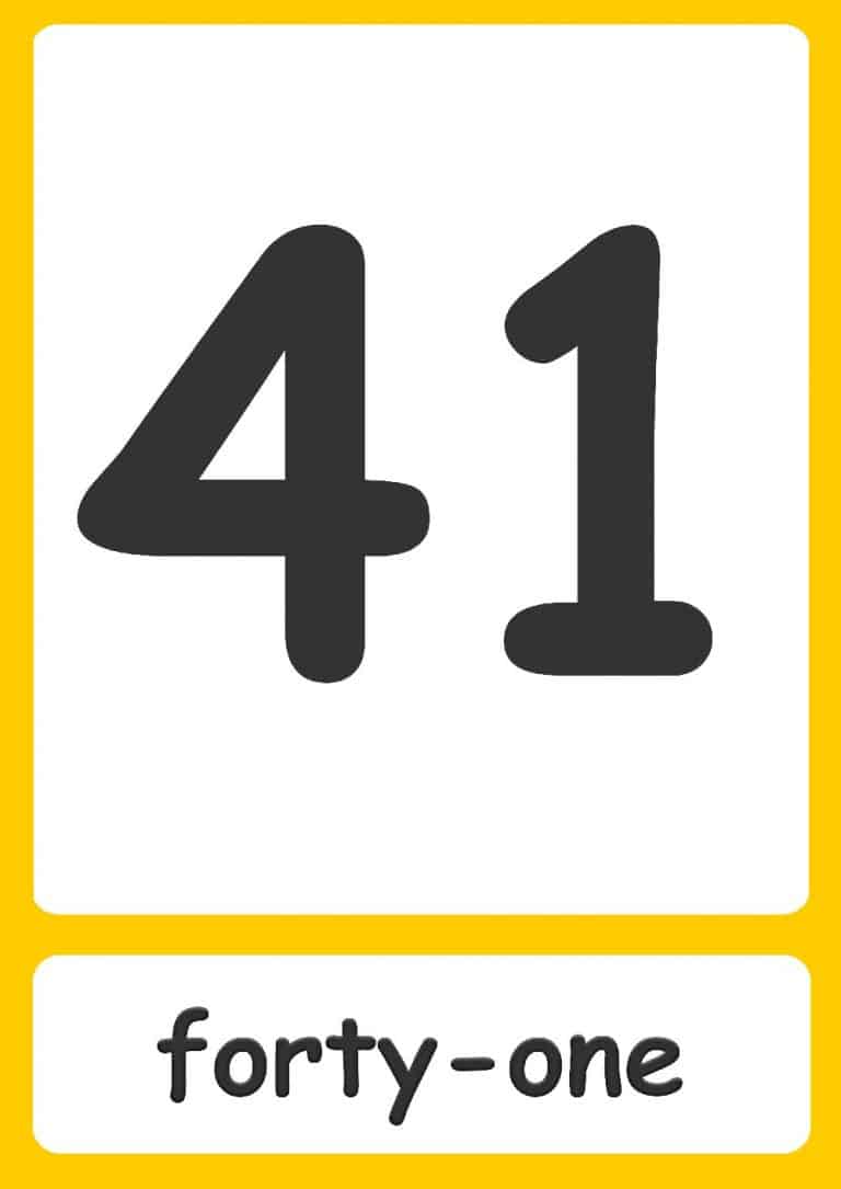 Number Words Flashcards