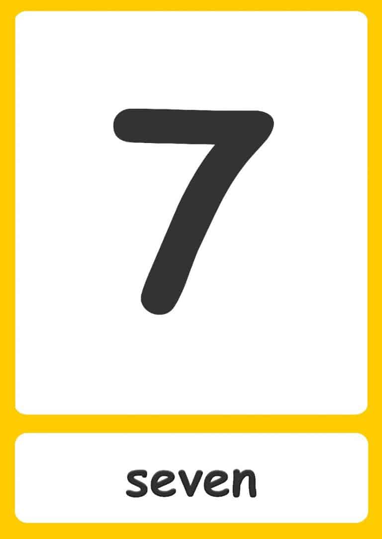 Number Words Flashcards