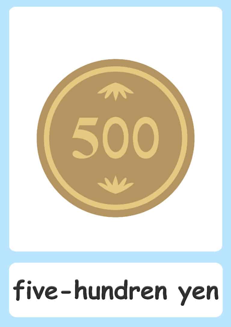 Japanese Money Flashcards