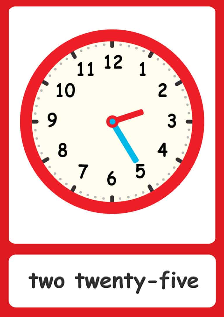 FREE Time flashcards and cut-out clock!