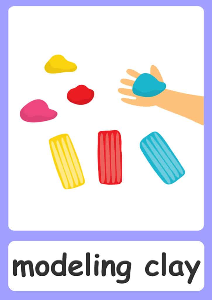 Toy-flashcards-modeling-clay