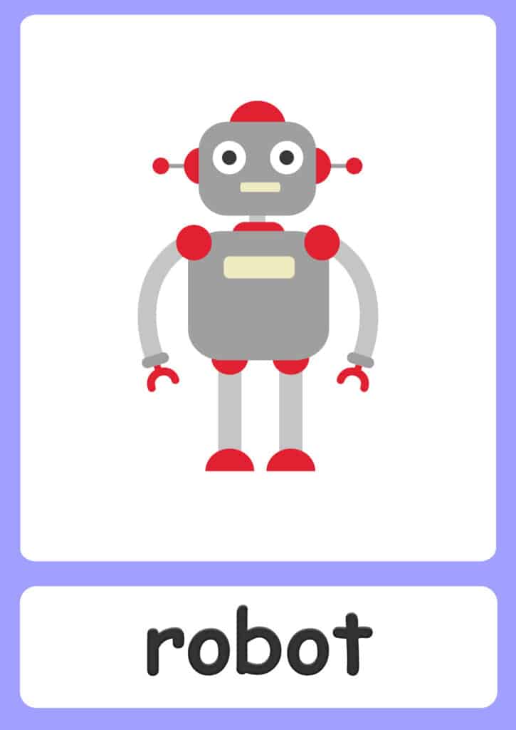 Toy-flashcards-robot