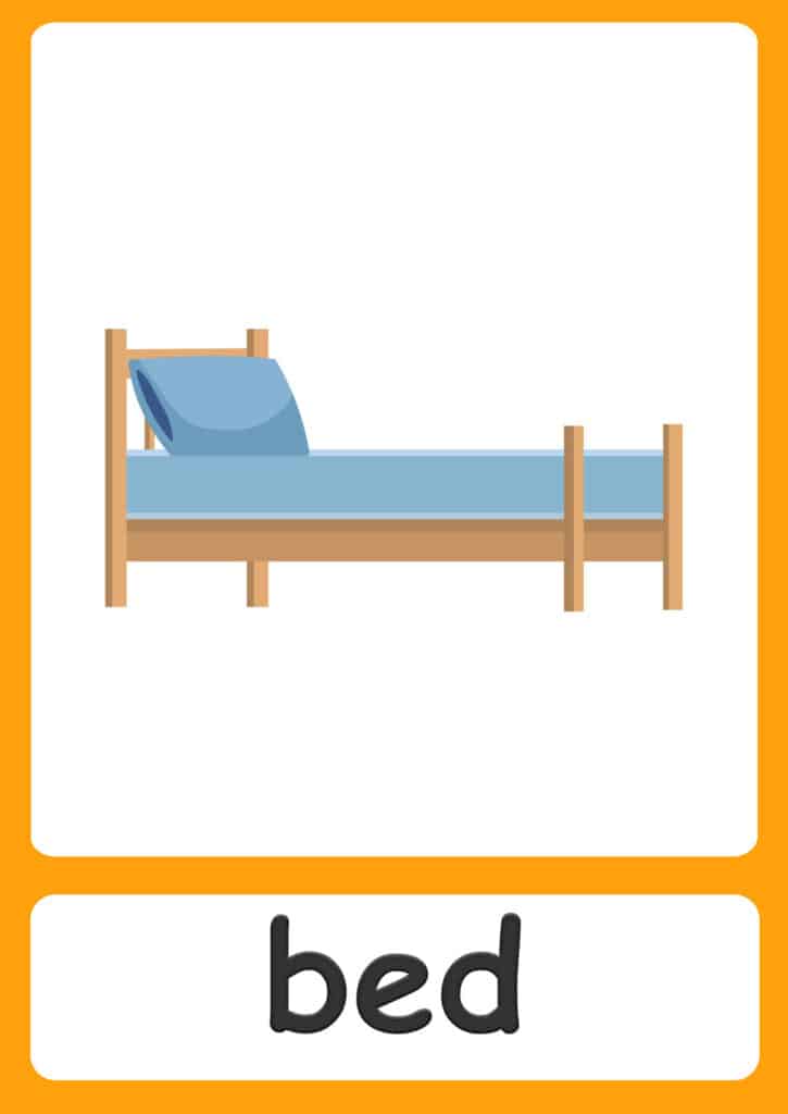 bedroom-flashcards-bed