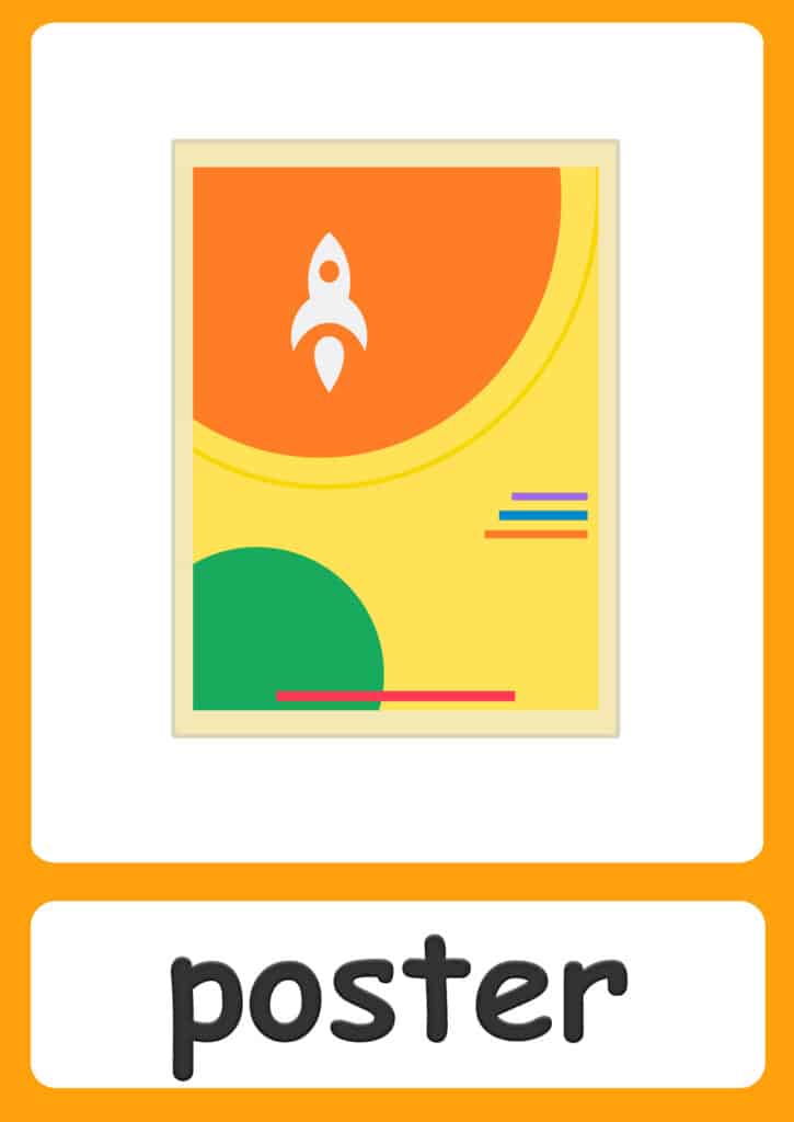 bedroom-flashcards-poster
