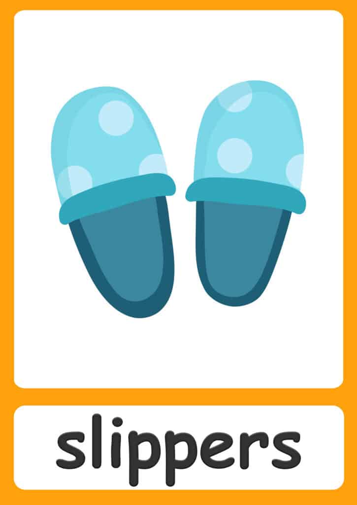 bedroom-flashcards-slippers