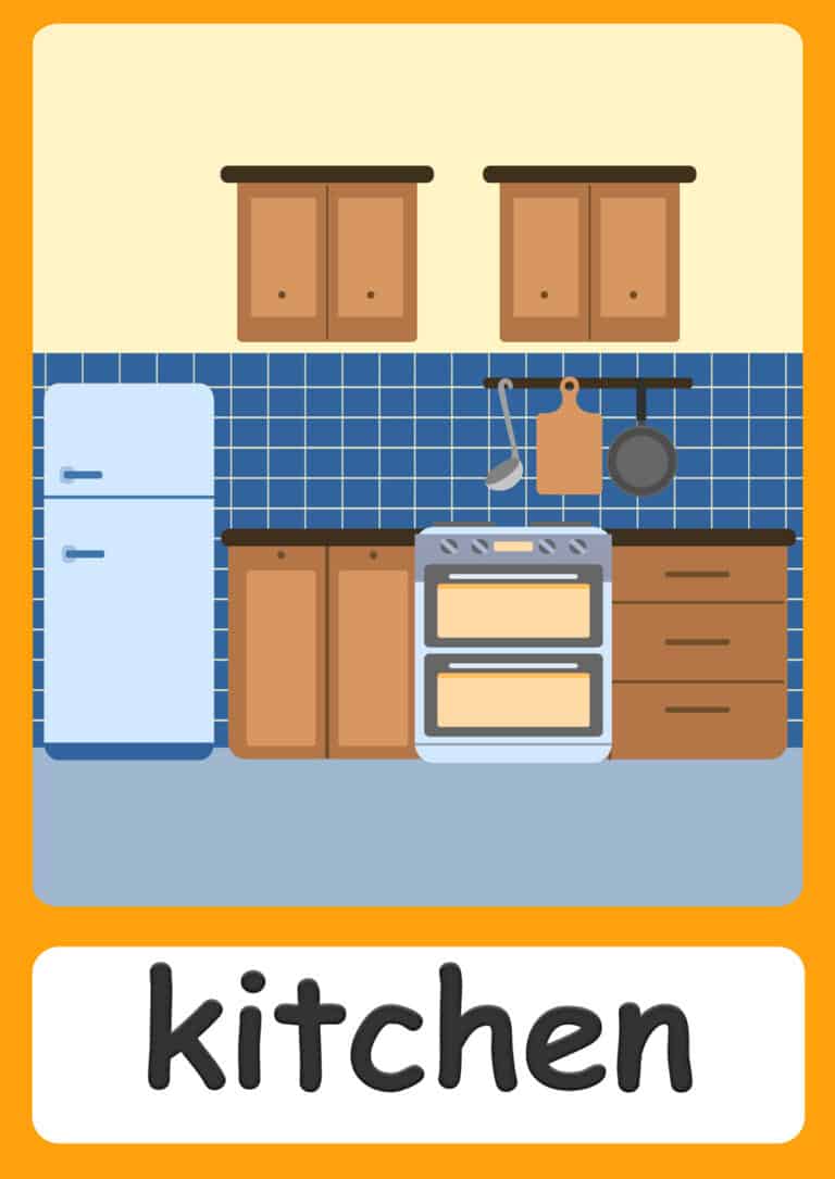 Pot Flash Card Kitchen Flashcards