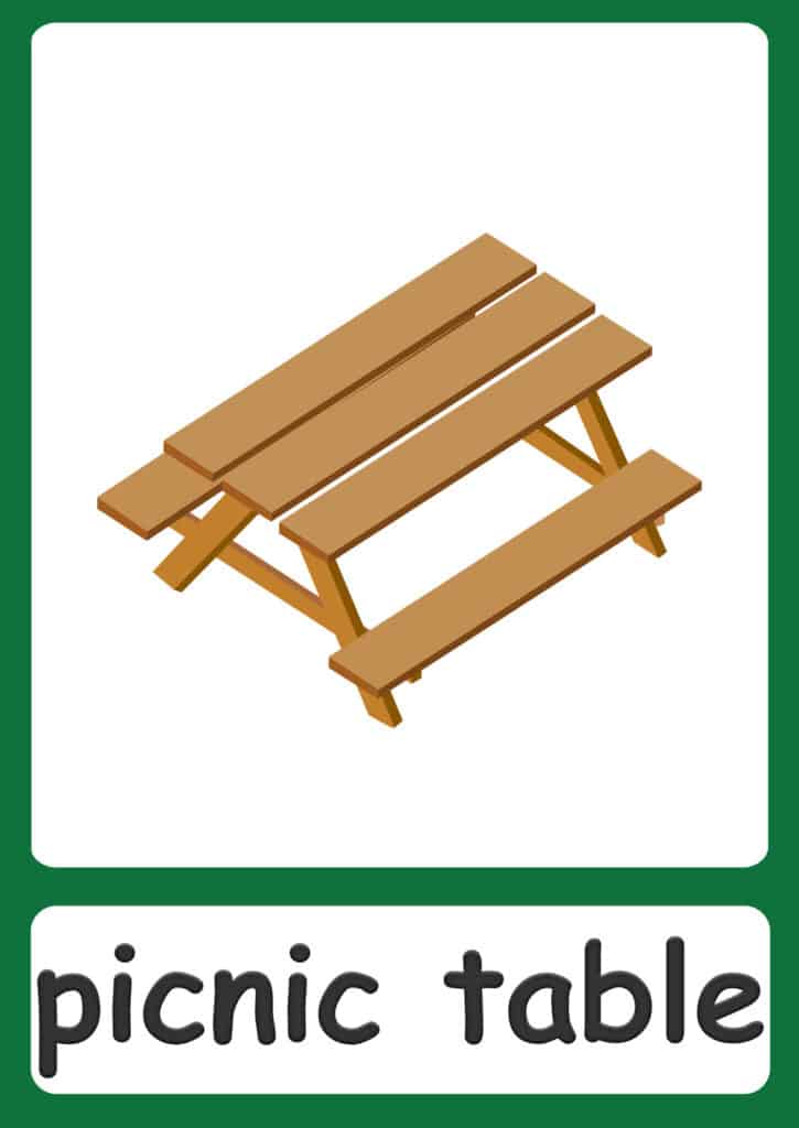 playground-flashcards-picnic-table